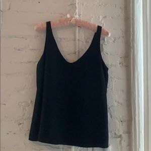 J. Crew Silk Tank - Black - 6 - Like New